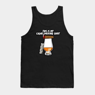 Cigar smoking shirt Tank Top